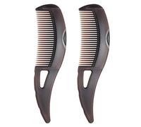 Dandruff Comb Self-cleaning, Scalp Care Massage Energy Comb, Plastic Wide Hollow Tooth Button, scalp cleansing dandruff-free, hollow tooth hairbrush for women to remove (2Pc)