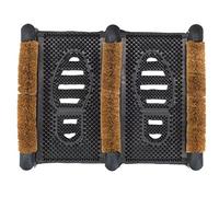 Dandy by William Armes, Hard Wearing Rubber Coir Boot Scraper Mat , Black, 39 x 33
