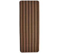 Dandy by William Armes, Ios Stripe Indoor Washable Runner, Chocolate, 180 x 67