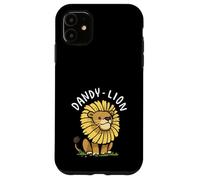 Dandy Lion Pun Cute Dandelion Lion Cartoon Case for iPhone 11