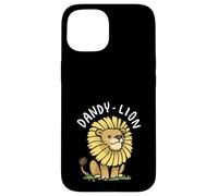 Dandy Lion Pun Cute Dandelion Lion Cartoon Case for iPhone 15