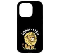 Dandy Lion Pun Cute Dandelion Lion Cartoon Case for iPhone 15 Pro