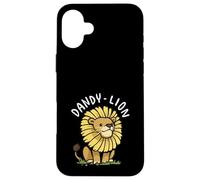 Dandy Lion Pun Cute Dandelion Lion Cartoon Case for iPhone 16 Plus