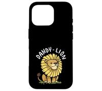 Dandy Lion Pun Cute Dandelion Lion Cartoon Case for iPhone 16 Pro