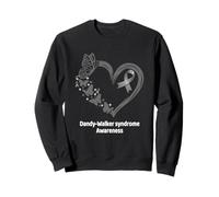 Dandy-Walker Syndrome Awareness Heart Butterfly Sweatshirt