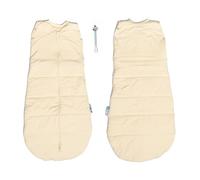 DandyLion Baby Sleeping Bag 2.5 Tog Baby Swaddles 3-12 Months, Newborn Sleeping Bag 100% Soft Cotton, Hip-Healthy Design, Twin Zipper for Easy Nappy Changes, Creamy Color