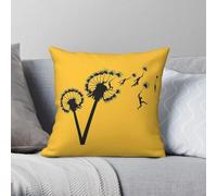 Dandylion People Flight Square Pillowcase Polyester Linen Velvet Creative Zip Decorative Pillow Case Car Cushion Cover