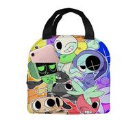 Dandy's World Kids Lunch Bag - Aluminum Foil Lining, Eco-Friendly Reusable Lunchbox for School, Picnics & Outdoor Activities (D)