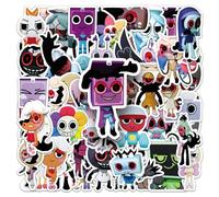 Dandy's World Stickers Pack of 50 Vinyl Cartoon Funny Game Stickers for Laptop Skateboard Water Bottles Motorcycle Suitcase Luggage Scrapbook Bicycle Waterproof Cute Stickers for Adults Girls