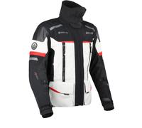DANE Bornholm Pro waterproof Motorcycle Textile Jacket, black-grey-red, size M for Men