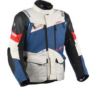 DANE Eventyr Gore-Tex waterproof Motorcycle Textile Jacket, grey/black/blue, size 2XL