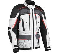 DANE HORNUM GTX textile jacket light grey-black-red M