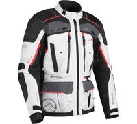 DANE Hornum waterproof Motorcycle Textile Jacket, grey/black/red, size L
