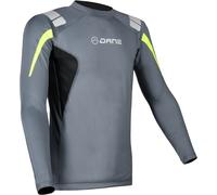 DANE Long-Sleeved Functional Shirt, grey-yellow, size XL for Men