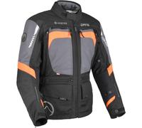 DANE Reykjavik waterproof Motorcycle Textile Jacket, black-orange, size 50 for Men