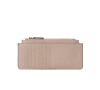 DANEAULT Long Pebbled Stacker Wallet - Leather Multifunctional Wallet - Elegant & Versatile - Women's Wallet & Accesories, Ash