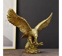 DANETI Sculpture Resin Eagle Statue Art Animal Model Collection Ornament Home Office Desktop Feng Shui Decor Figurines EagleL