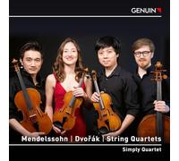 Danfeng Shen; Antonia Rankersberger; Xiang Lyu; Ivan Valentin Hollup Roald; Simply Quartet - Felix Mendelssohn; Antonin Dvorak: String Quartets