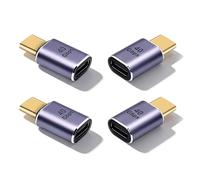 Danfetsoy 4-Pack USB C Extender Adapter 40Gbps, 8K@60Hz USB C Male to Female Extension Adapter, Type C Extender PD 100W Fast Charging USB4 Thunderbolt 4 Connector for Steam Deck, ROG Ally, iPhone