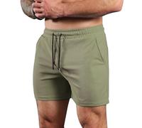 Danfiki Men's Running Shorts Waffle Elastic Waist Drawstring Workout | waffle,breathable,holiday, vacation,work, office, jogging, running, sports, workout, street casual, lounging,superdry,bermuda