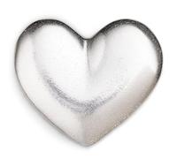 DANFORTH - Heart Palm Stone - Inspirational Pocket Charm - Smooth Metal Worry Stone - Heart Shaped Rocks - I Love You Valentine - Handcast Pewter - Made In USA (1 ½”), Pewter, No Gemstone