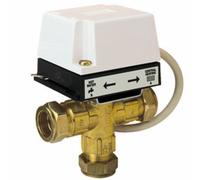 Danfoss 087N665100 White HS3B28 3 Port Valve and Actuator 28 mm,