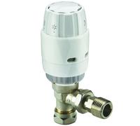 Danfoss RAS-C2 Angled Thermostatic Radiator Valve 15mm - White 013G605000