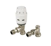 Danfoss Ras-C2 Angled Thermostatic Radiator Valve & Lockshield 10mm 13G6006