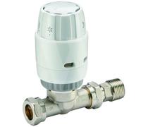 Danfoss RAS-C2 Straight Thermostatic Radiator Valve 15mm - White 013G605100