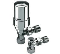Danfoss RAS-D2 Angled Thermostatic Radiator Valve Pack 10mm/15mm - Chrome 013G601600