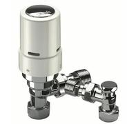 Danfoss RAS-D2 Angled Thermostatic Radiator Valve Pack 10mm/15mm - White 013G601700