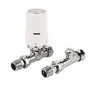 Danfoss RAS-D2 Straight Thermostatic Radiator Valve Pack 10mm/15mm - White 013G601900