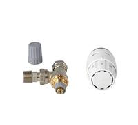 Danfoss Thermostatic sensor RAS-C2 013G6050, TRV Valve And 15mm Reversible Angle C/W Built-in Sensor Combi Pack- Reversible And Bi-Directional, Maximum User Flexibility, Easy Installation (White)