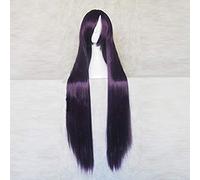 Dangan Ronpa 2 Danganronpa Mikan Tsumiki 100cm Long Dark Purple Cosplay Wig Heat Resistant Synthetic Hair Wigs + Free Wig Cap