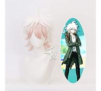 Danganronpa Cosplay Wig Anime Cosplay Hair Synthetic Heat Resistant Hair Dangan Ronpa Komaeda Nagito Cosplay