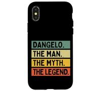 Dangelo The Man The Myth The Legend Funny Personalized Quote Case for iPhone X/XS