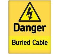 Danger Buried Cable Electricity Vintage Metal Sign 8x12 inches