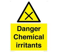 Danger Chemical irritants Sign - 300x400mm - A3P