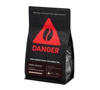 Danger Coffee by Dave Asprey, Remineralized, Mold Free & Lab Tested Ground Coffee, Dark Roast Roast, 10.9 Ounce
