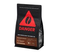 Danger Coffee by Dave Asprey, Remineralized, Mold Free & Lab Tested Whole Bean Coffee, Medium Roast, 10.9 Ounce