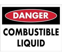 Danger Combustible Liquid Retro Metal Warning Metal Sign Tin Signs Aluminum Plaque for Outdoors Use Yard Farm Fence Home Wall Decor 8x12 inch
