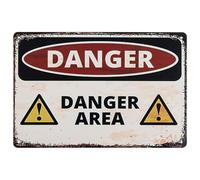Danger Danger Area High Voltage Vintage Metal Tin Sign Outdoor Road Signs Decor 12 X 8