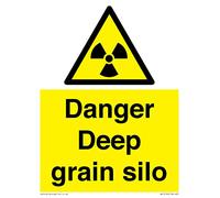 Danger Deep grain silo Sign - 150x200mm - A5P