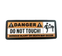 Danger Do Not Touch Airsoft Paintball PVC Morale Patch