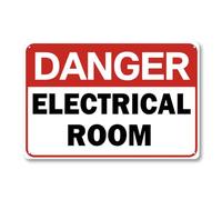 danger electrical room sign 12 x 8 inch