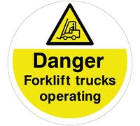 Danger Floor Graphics - Danger Forklift - 400 mm - Anti-slip - Heavy Duty - Self-adhesive