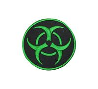 Danger Hazard Biological Patch Iron On Patch Sew On Embroidery Badge Country Patch