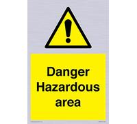 Danger Hazardous area Sign - 200x300mm - A4P