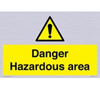 Danger Hazardous area Sign - 300x200mm - A4L