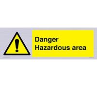 Danger Hazardous area Sign - 600x200mm - L62
